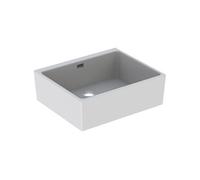 Geberit Évier satellite match0 361360 600×500×200 mm blanc (alpin) avec trop-plein
