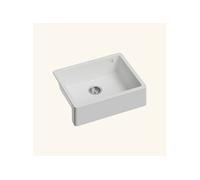 Evier timbre d'office sous-plan SWAN granit blanc 1 bac