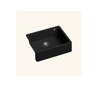 Evier timbre d'office sous-plan SWAN granit noir 1 bac
