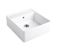 Villeroy und Boch évier simple cuve 632062R1 garniture de vidange , actionnement excentrique, kit de fixation, blanc