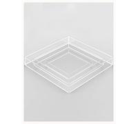 Évier transparent peu profond, Boîte de rangement en acrylique for accessoires de photographie, réservoir d'eau, plusieurs tailles(60x20x40cm/23.6x7.8x15.7in)