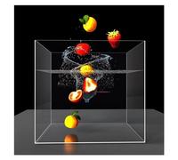 Évier transparent peu profond, Boîte de rangement en acrylique for photographie, présentoir for accessoires de prise de vue, plusieurs tailles(60x30x40cm)