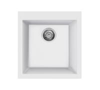 Évier Une cuve Smeg Carré 40 cm Universel Quadra VZ45B Blanc