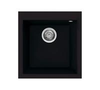 Évier Une cuve Smeg Carré 40 cm Universel Quadra VZ45N Noir