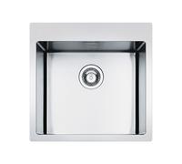 Évier Une cuve Smeg Rectangulaire 50 cm Universel Mira LFT50RS Acier