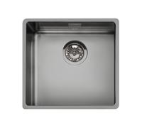 Évier Une cuve Smeg Rectangulaire 50 cm Universel Mira VSTR50DKX Noir