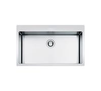 Évier Une cuve Smeg Rectangulaire 70 cm Universel Mira LFT77RS Acier