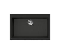 Évier Une cuve Smeg Rectangulaire 79 cm Universel Quadra VZ79N Noir