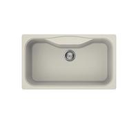 Évier Une cuve Smeg Rectangulaire 86 cm Classica LSEG860P Crème