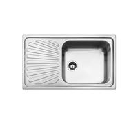 Évier Une cuve Smeg Rectangulaire 86 cm Universel Alba SG861S Inox