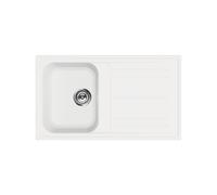 Évier Une cuve Smeg Rectangulaire 86 cm Universel Rigae LZ861B Blanc