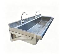 Évier Utilitaire Mural Pour Évier À Main Commercial,lavabo Extérieur En Acier Inoxydable 304 Avec Robinet, Évier de Cuisine de Restaurant Évier À Linge Avec Panier de Vidange et Dosseret,pour Garage