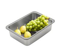 Évier Utilitaire - Poste De Travail De Cuisine À Une Cuve 35,5 X 25 X 11,2 Cm, Lavabo De Ferme En Acier Inoxydable, Construction Durable | Utilisation De Nettoyage De Blanchisserie Pour L'espace Extér