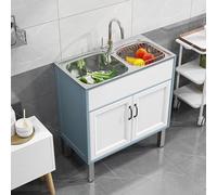 Évier utilitaire pour buanderie - Évier sur pied simple pour toilettes commerciales - Installation facile et lavabo utilitaire