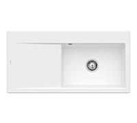 Villeroy und Boch Subway Évier Style 60 336100RW Spülbecken à droite, 510 mm, blanc pierre CeramicPlus