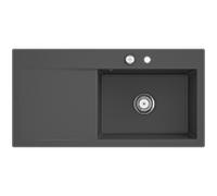 Évier Style 60 Villeroy und Boch Subway 336102i4 à droite, avec garniture de vidage , commande excentrique, 1000 x 510 mm, graphite CeramicPlus