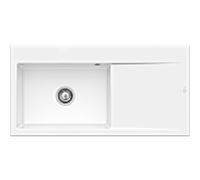 Villeroy und Boch Subway Évier Style 60 336200R1 Spülbecken gauche, 510 mm, blanc alpin CeramicPlus
