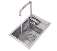 Éviers de Cuisine Petit Mini Évier en Acier Inoxydable Évier De Bar pour Camping-Car avec Robinet L'évier Invisible Permet D'économiser De l'espace dans Garde-Manger Restaurant Lavabo Cuisine