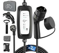 EVIEUN Chargeur Voiture Electrique 3,6kW 7M | Réglable 6/10/13/16A | Câble Recharge Type 2 Compatible ID.3/ID.4, Model 3/Y, Zoe, e-208, Spring, et Autres EV et PHEV