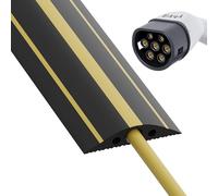 EVify Gaine de câble 1,5 m, pont de câble pour câble de charge de voiture électrique Type 2 - Protection robuste à arrêt plat pour usage extérieur