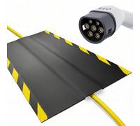 EVify Tapis de câble de 1 m, goulotte de câble pour câble de charge de voiture électrique type 2 - Protection plate robuste pour une utilisation en extérieur