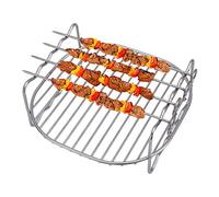 EviKoo Brochettes D'accessoires pour Friteuse À Air | Grille Airfryer en Acier Inoxydable | Grilles De Support Multi-usages | Ray Remplacement Airfryer Fryer Accessoires Rack pour Grill Instantané