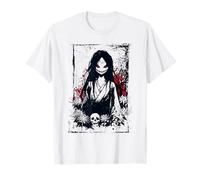 Evil Cute Yandere Anime Japanese Girl Creepy Red Eye Horror T-Shirt