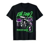 Evil Dead 2 Dead by Dawn Neon Collage Horror Movie T-Shirt