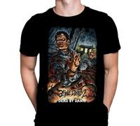 Evil Dead by Dawn Mens Tshirt Halloween Gothic Horror Print, Black Graphic T-Shirt, Movie Poster Tee Hemden(XX-Large)