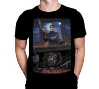 Evil Dead Cellar Homme T-Shirt Gothic Horror Print, T-Shirt en Coton Noir, Movie Poster Tee