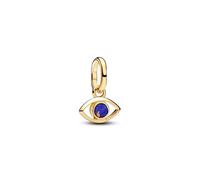 Evil Eye 14k Gold-Plated Mini Dangle with Imitation Lapis Lazuli
