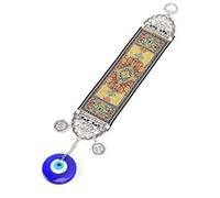 Evil Eye Decor, Turc Bleu Mauvais Oeil Protecteur Tenture Murale Décor Amulette Ornement Chanceux Exquis Exquis Protection De La Fabrication Voiture Suspendu Ornement[Or] Objets