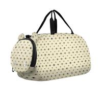 Evil Eye Magic Boho Sac de sport léger pour enfants avec compartiment à chaussures pour voyage, sport, fitness et entraînement Beige