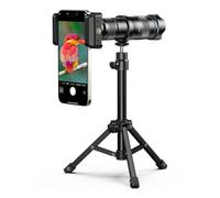 Evil Eye Téléobjectif HD 28X 4K couleur pour voyages, animaux et activités extérieures, trépied compatible iPhone, Samsung, Pixel, OnePlus