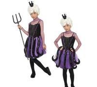 Evil Mer Sorcière Filles Ursula Halloween Déguisement Costume Conte Fées Horreur