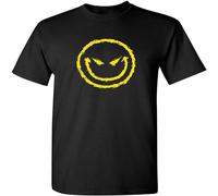 Evil Smile Face Novelty Gift Idea Adult Humor Heavy Duty Funny Men's T Shirt Black S