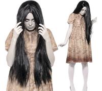 Evil Spirit Costume Filles Exorsist Déguisement Halloween Bague + Perruque Neuf