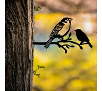 Evila Originals, Bird On The Branch 02 - Black, Objet décoratif, noir, 40 x 20 cm