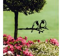 Evila Originals, Bird On The Branch 06 - Black, Objet décoratif, Noir, 50 x 20 cm