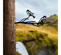 Evila Originals, Bird On The Branch 08 - Black, Objet décoratif, noir, 45 x 20 cm