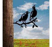 Evila Originals, Bird On The Branch 09 - Black, Objet décoratif, noir, 45 x 39 cm