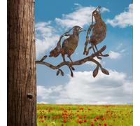 Evila Originals, Bird On The Branch 09 - Brown, Objet décoratif, Marron, 45 x 39 cm
