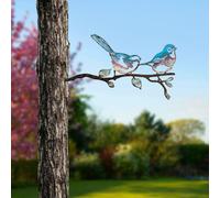 Evila Originals, Bird on the branch 24, objet décoratif, multicolore, 100 % METAL, 26 x 50 cm