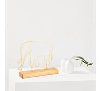 Evila Originals, Elephant - Gold, Objet décoratif, Or, 32 x 30 x 4 cm