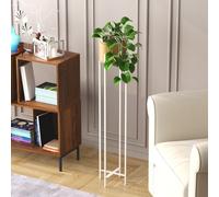 Evila Originals, GED-024-C, Pot décoratif, blanc, 100 % METAL, 23 x 23 x 108 cm