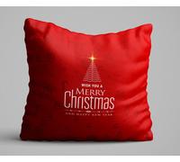 Evila Originals, KRLNTXMAS- CDR0114, Multicolore, housse de coussin, 50% coton / 50% polyester