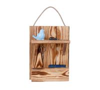 Evila Originals, Ovoid- MST2311, Naturel, Porte-clés, 31 cm x 24 cm x 8 cm, Chaîne de clés en bois avec poche