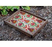 Evila Originals, TEP001, Horloge de table, Multicolore, bois, 40 x 50 x 6 cm