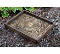 Evila Originals, TEP016, Horloge de table, Multicolore, bois, 40 x 50 x 6 cm