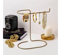 Evila Originals, TK-002, organiseur pour bijoux, 100 % METAL, or, 21 x 14 x 25 cm